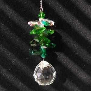 Green Crystal Cluster Sun Catcher/Ornament